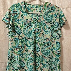 SHEIN Multicolor Paisley Print Blouse